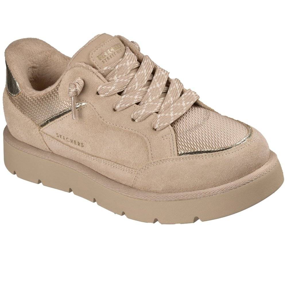Skechers Keepsakes Cozy Street Hiker EZ Womens Trainers Colour: Sand Suede, Size: 4