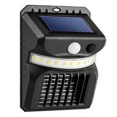 W792-1 Solar Bug Zapper 2-i-1 myggedræberlampe myggefanger bevægelsessensor havelampe - hvidt / gult / lilla lys