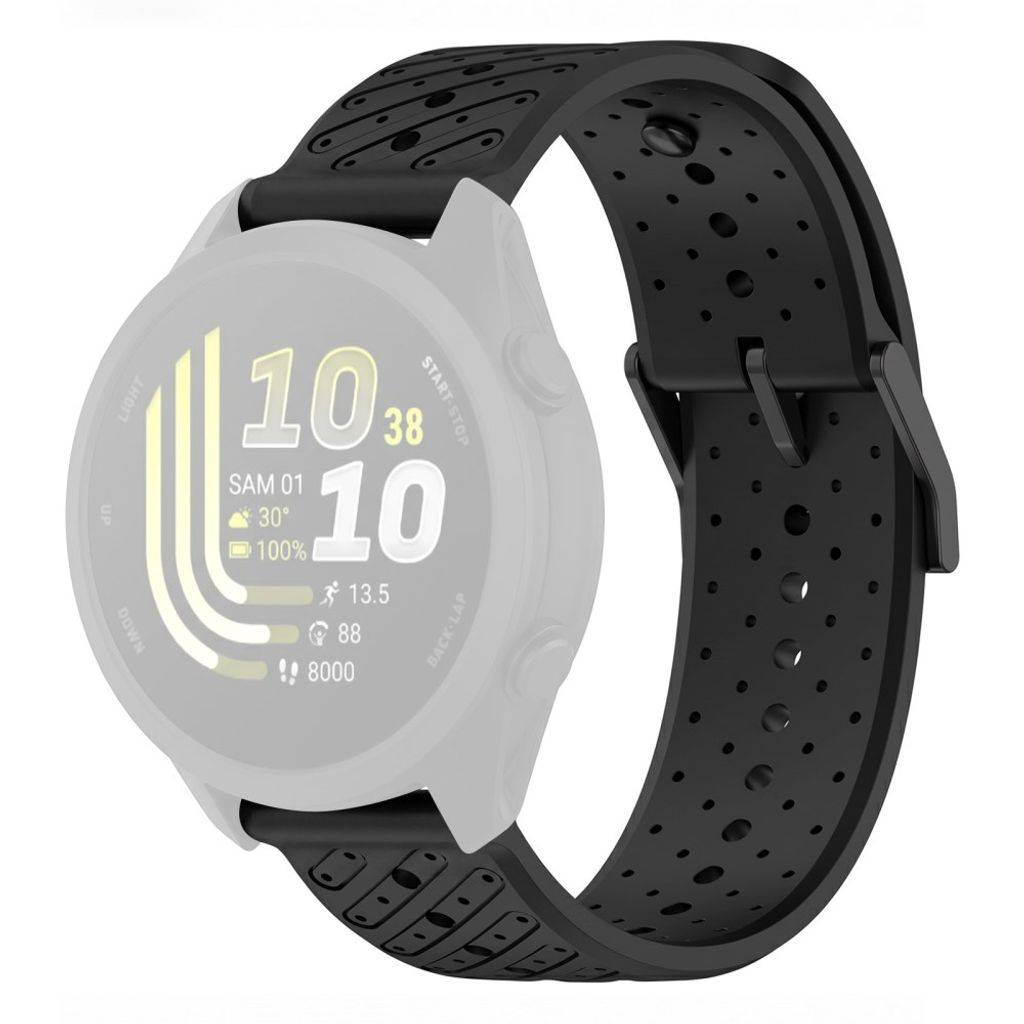 Garmin Forerunner 70/170/170 Music Silikon Klockarmband - Svart