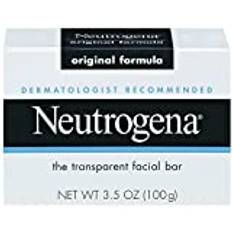 Neutrogena Original Gentle Facial Cleansing Bar with Glycerin, Pure & Transparent Face Wash Bar Soap, Free of Harsh Detergents, Dyes & Hardeners, 3.5 oz (Pack of 6)