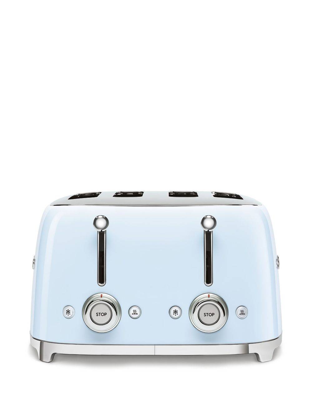 Smeg - plisserad brödrost med stoppknapp - unisex - rostfritt stål - OS - Blå