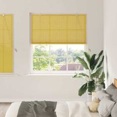 Vindues blinds & shades med gardiner gul 150 x 160 cm bambus