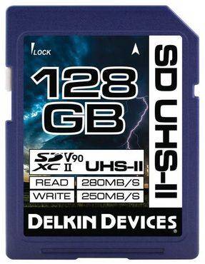 Delkin SD-kort 128GB V90