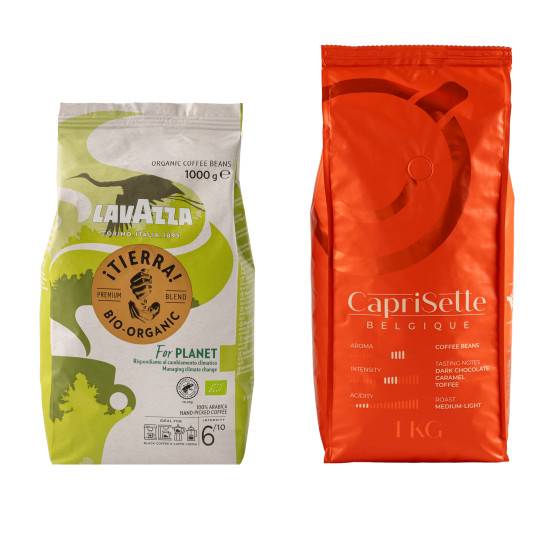 Coffee beans set Lavazza ¡Tierra! For Planet Bio + Caprisette Belgique, 2 kg
