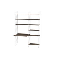 Kidsroom D Reol - Hvid/Valnød - String Furniture
