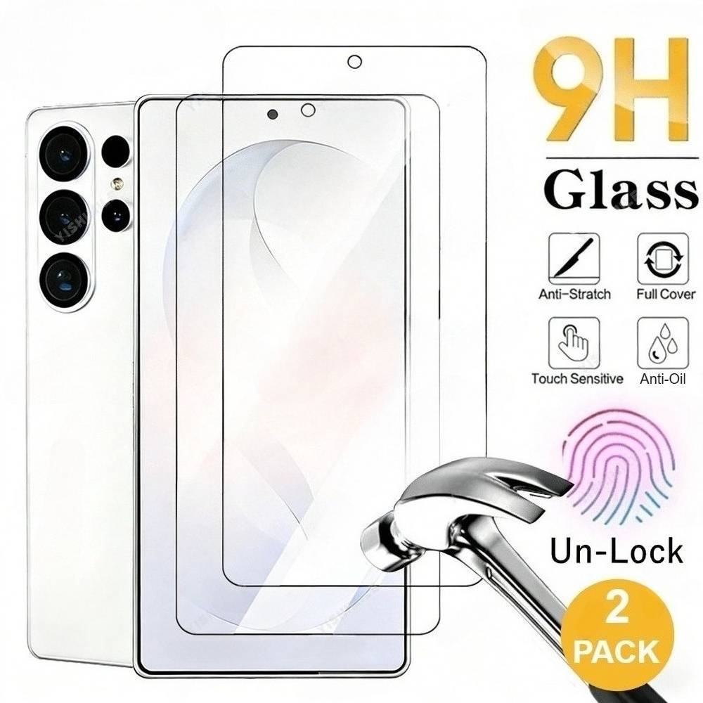 2Pcs Ultra HD Screen Protector for Samsung Galaxy S26 S25 S24 Ultra S23 S22 S21 Plus S25 S24 FE Anti-Scratch Screen Protector