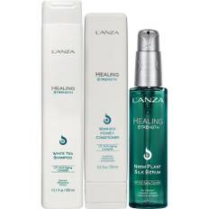 L'ANZA Healing Strenght Trio Shampoo 300ml, Conditioner 250ml, Silk Serum 100ml - 650 ml