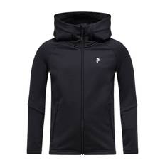 Rider Essentials Zip JR huvtröja, BLACK/BLACK/, Barn, 150