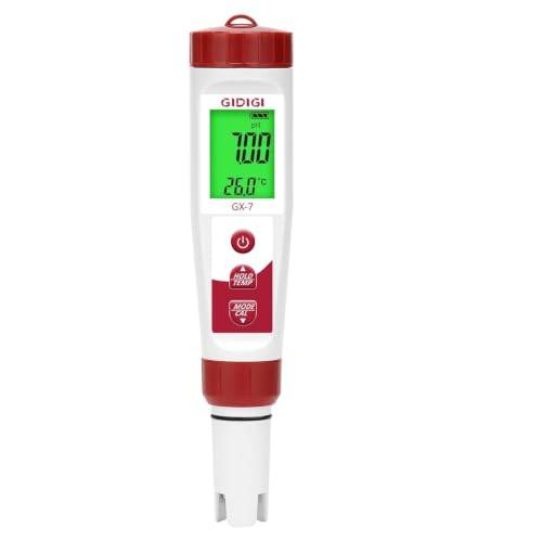 Digitalt klor- och pH-mätarkit för poolvatten, 7-i-1 pH-mätare och saltmätare med ORP/TDS/EC/temperatursensor för pool, spa, akvarium, hydroponik och vatten