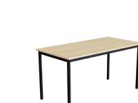 (ComputerSalg) Bord Combi 200, 1400x700 mm Højde 900 mm Birk laminat på hvidt understel