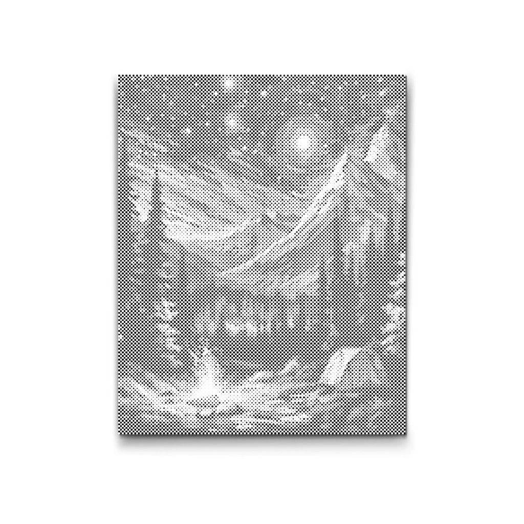 STJÄRNNATT VID LÄGERELDEN | PRICKMÅLNING - 80x100cm (32'' x 39'') / Duk - Utan ram