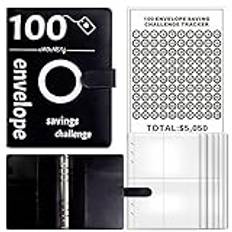 Cash Binder 100 Day Savings Challenge Book Binder Couple Challenge Event Notepad Folder With Cash Envelopes