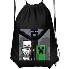 Praktisk Gymnastikpose | Sportstaske til Voksen Minecraft Sort Voksen