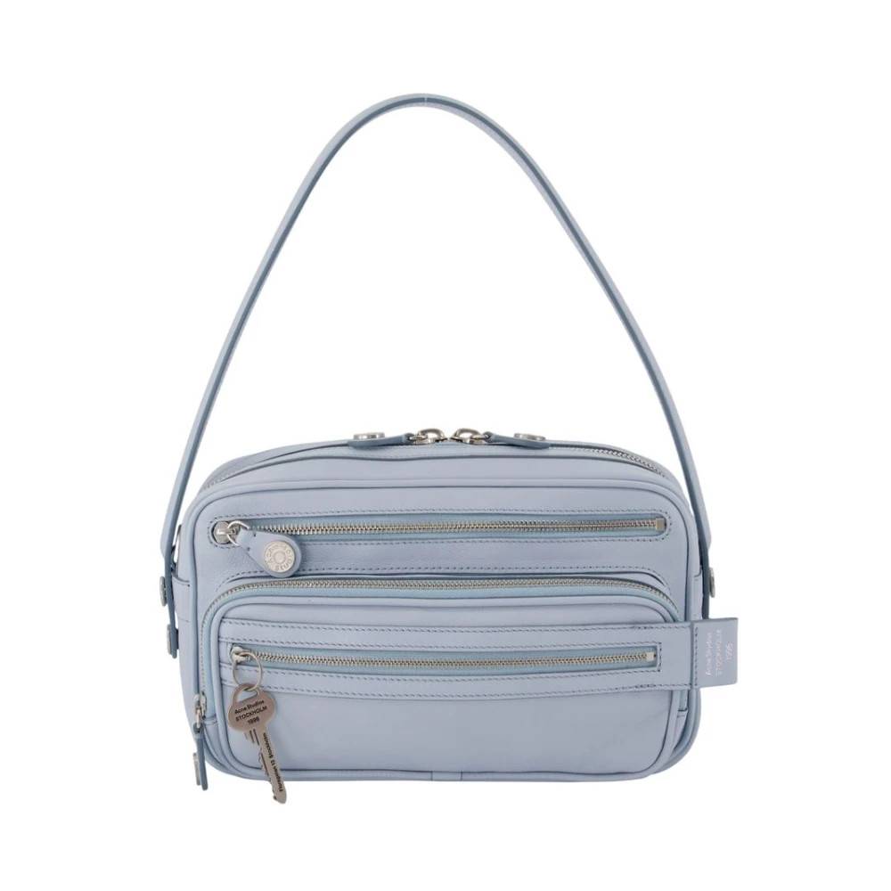 Acne Studios Camero Party Skuldertaske - Tasker - Dame - Blå - ONE SIZE - Uld