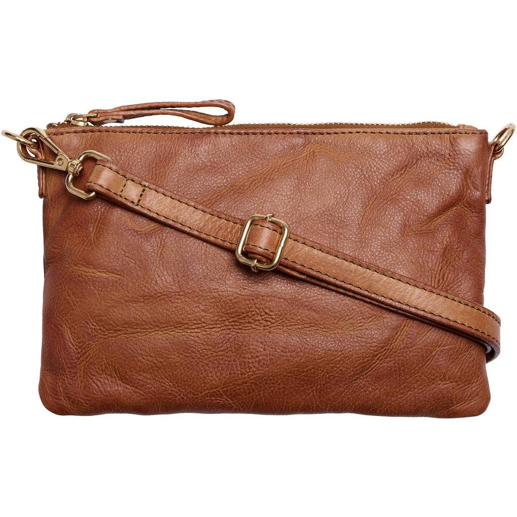 BTF CPH Cow Washed Clutch Taske Cognac w Light Guld