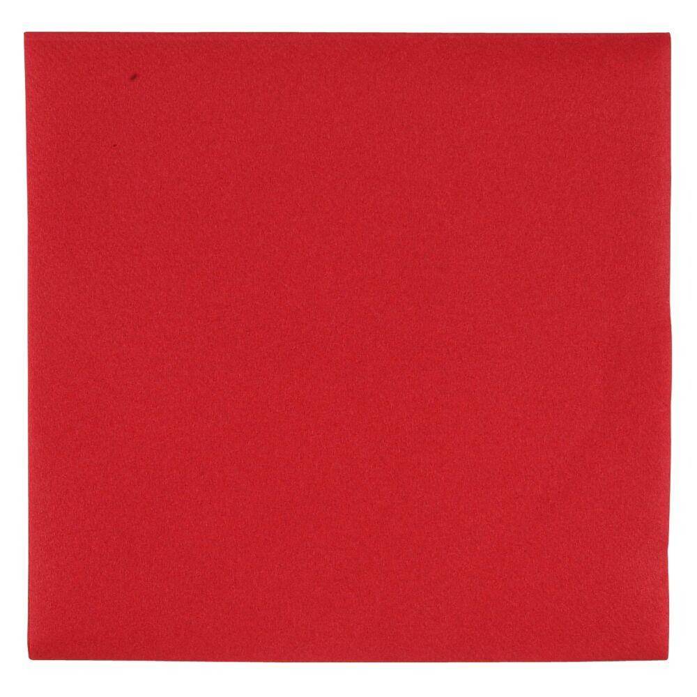 Stikdug - ABENA Gastro - 80 x 80 cm - Rød - Airlaid - 100 stk..