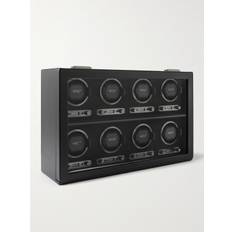 WOLF - British Racing Pebble-Grain Vegan Leather 8-Piece Watch Winder - Men - Black