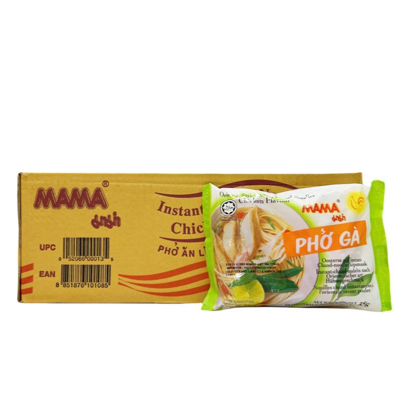 Snabbrisnudlar Kycklingbuljong PHO GA 30x55g/Krt Mama Thailand