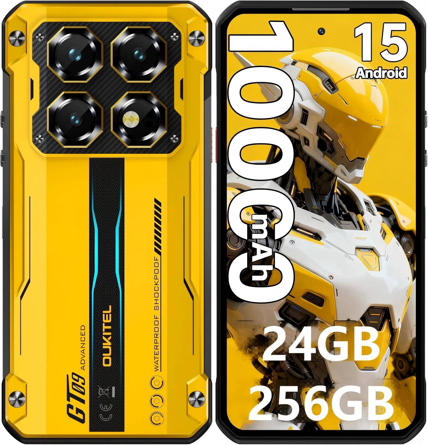 OUKITEL WP60 5G Cellhone 24GB+256GB 10000mAh 7.2 Display 108MP Android 15