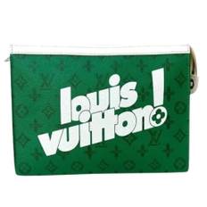 Louis Vuitton Vintage, Vintage , Herre, Grøn, ONE SIZE, Tyl, Pre-owned Stof louis-vuitton-tasker