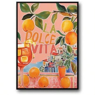 5D DIY diamantmålning Orange + landskapssätt, full borrning, unik presentidé för vänner och familj (30*40cm ME-230)