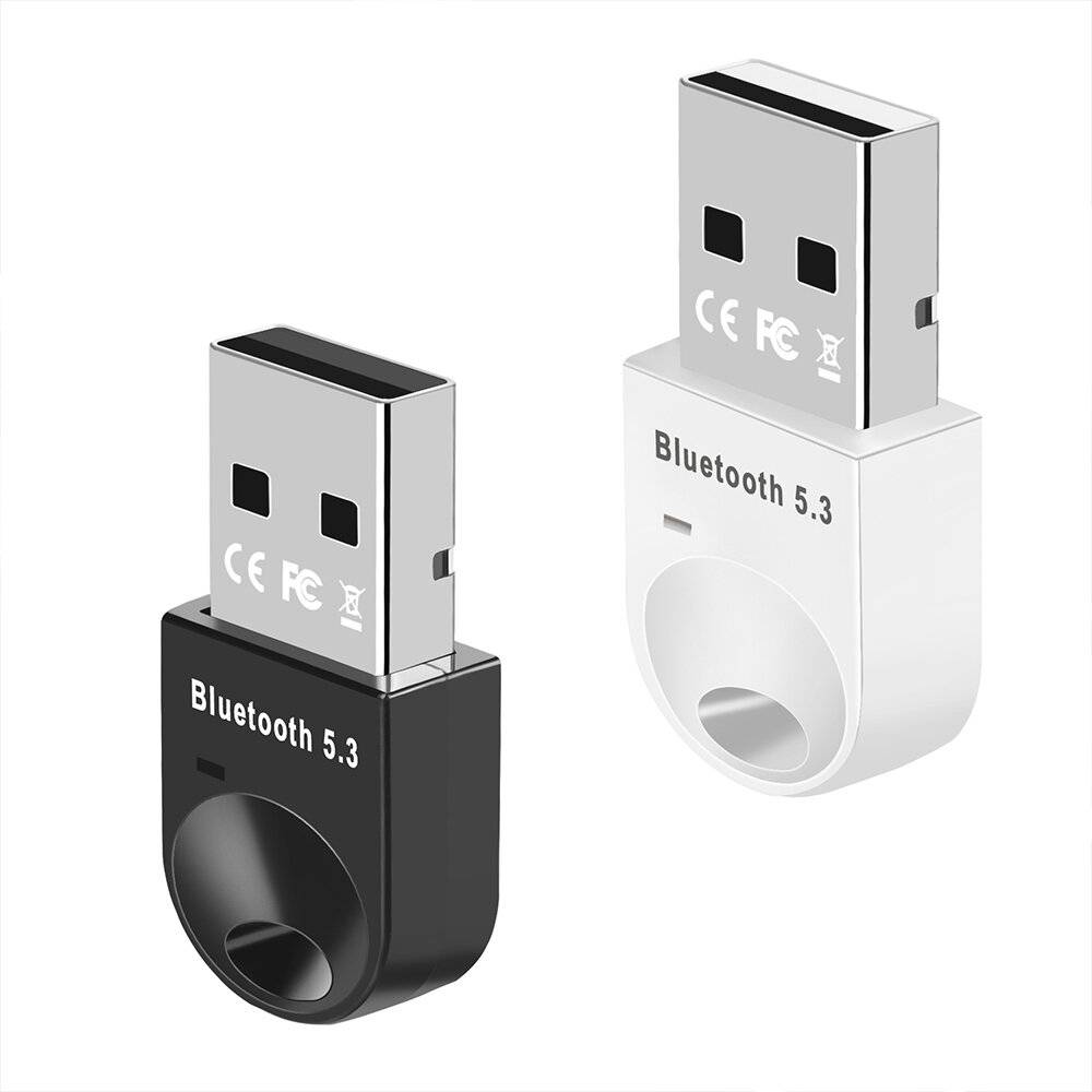 USB bluetotoh 5.3-adapterdongel Mini trådlös sändaremottagare utan drivrutin för PC Laptop-högtalare