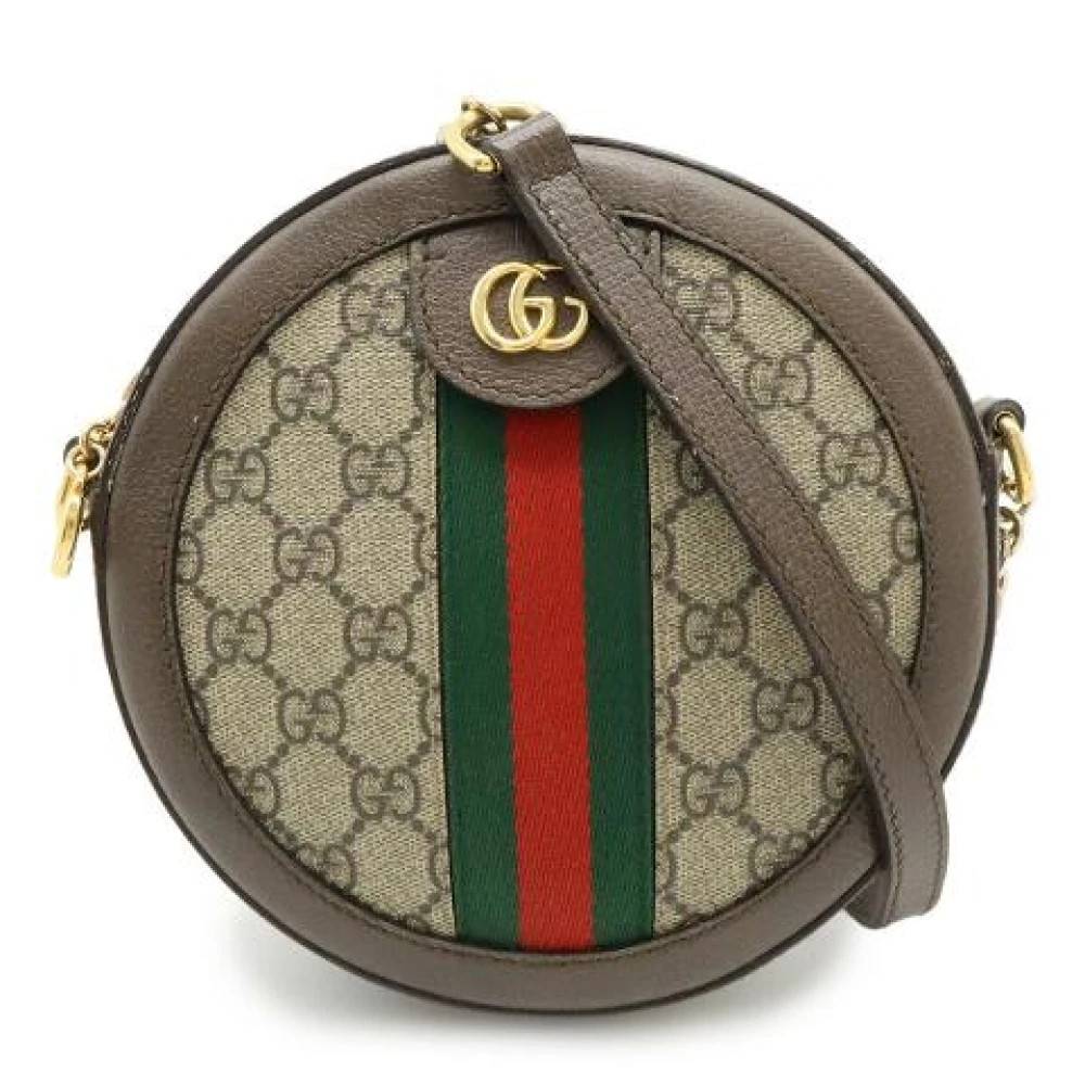 Gucci Vintage Pre-owned Ophidia GG Supreme Skuldertaske - Vintage - Dame - Beige - ONE SIZE - Uld