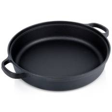 Dyb støbejerns stegepande til gas, induktion, grill, pejs, ovn, 30 cm