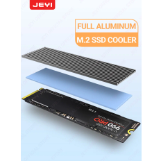 JEYI M.2 SSD Heatsink, Aluminum PS5 Radiator Solid State Drives Cooler Silicone Thermal Pad For NVME