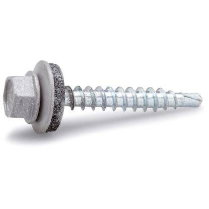 FAST farmerskrue med borespids, sølv, 4,8 x 20 mm - 100 stk.