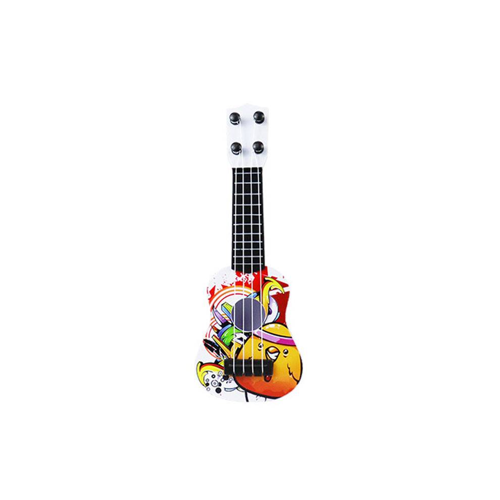 Børneguitar, musiklegetøj til guitar med glatte nylonstrenge, miniinstrument til unge begyndere, premium kvalitet, enkelt design til musik