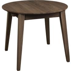 Genova runt matbord 90-130 cm - Brunoljad ek