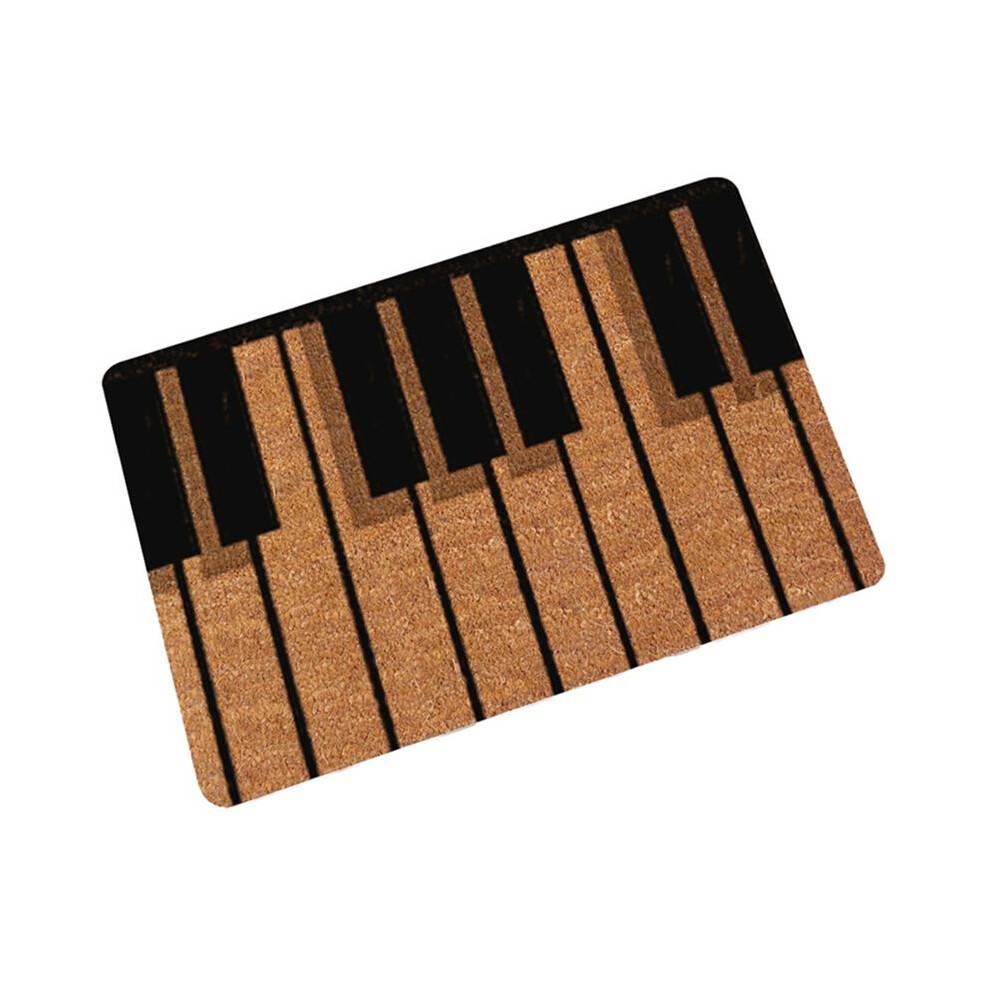 Piano Keys Music Notes Front Door Mat Large-Outdoor/Indoor Entrance Door Mat Home
