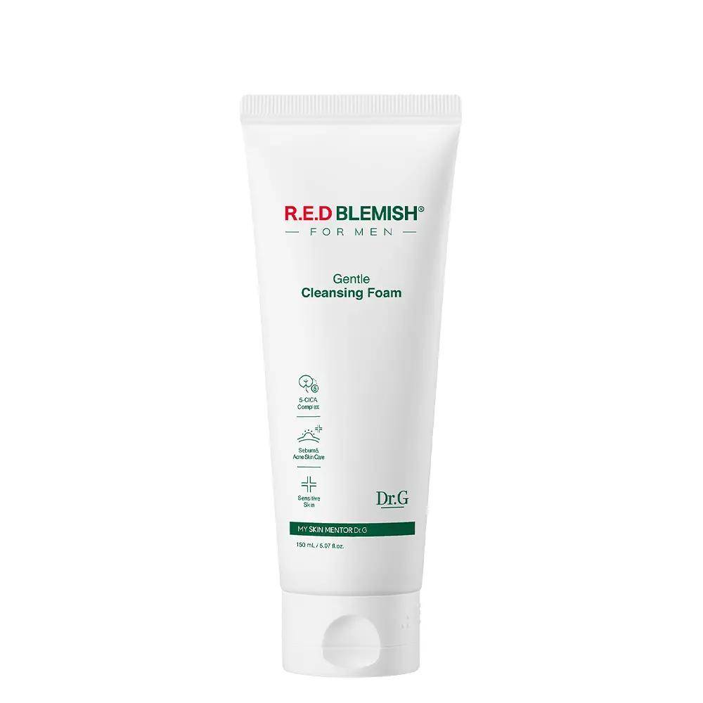 [Dr.G] R.E.D Blemish för Män Mild Rengöringsskum Uppfriskande Daglig Ansiktstvätt 150ml white