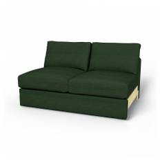 IKEA - Vimle 2 seater bed sofa without armrests, Deep Green, BEMZ NATURE'S PALETTE COLLECTION - Bemz