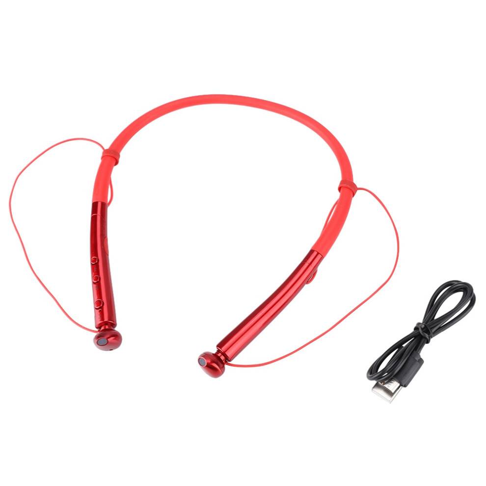 Bluetooth-headset med mikrofon, håndfrit lys, rød, Meridian Audio, Hi-Fi DAC for krystalklar lyd, ergonomisk design, dyb bas, ENC-støjdæmper