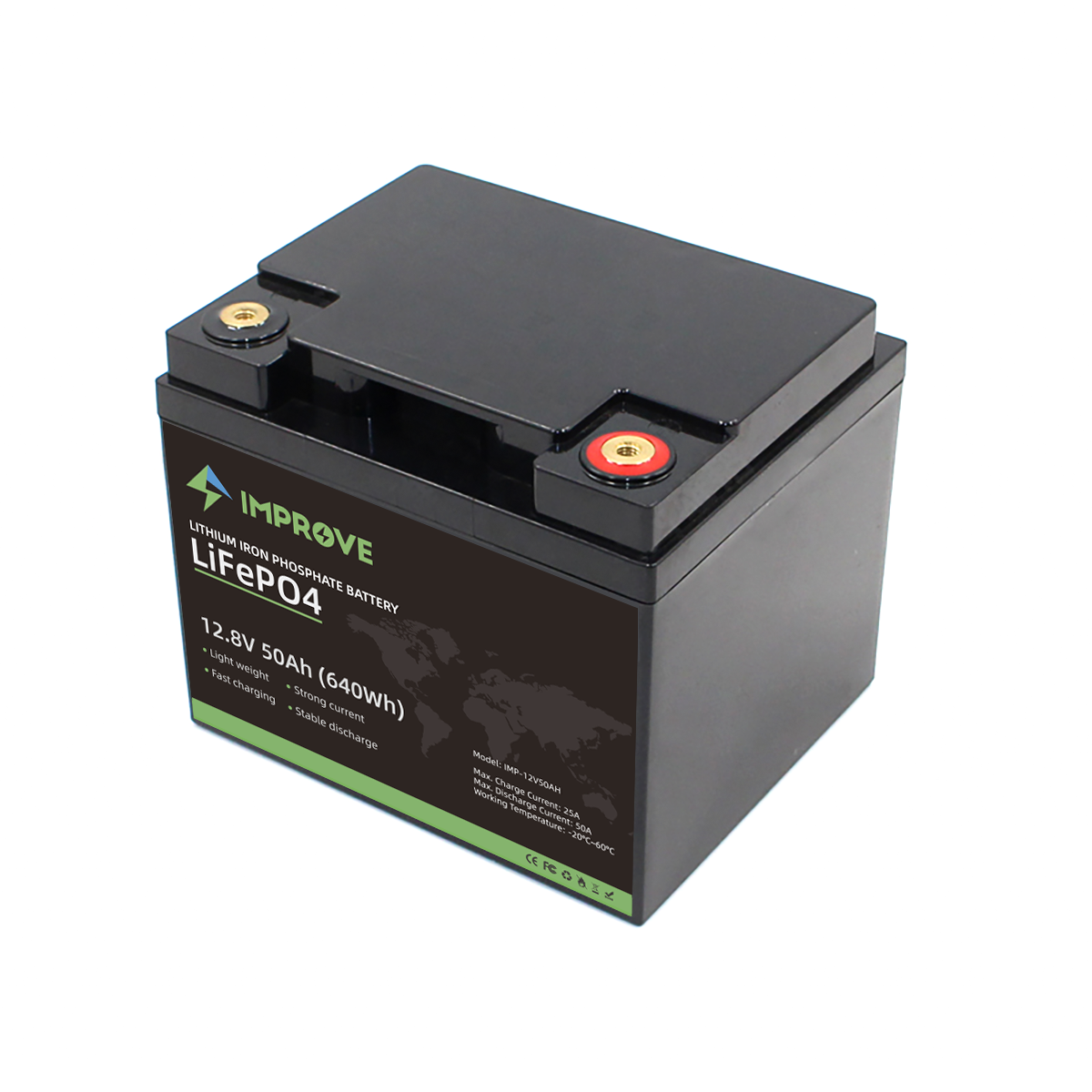 Improve Lithium Batteri 50ah 12v