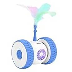 Interactive Cat Toy Car, Rechargeable Cat Toy Car, Feather Cat Toy, Automatic Cat Toy, Silent Cat Toy Car, Interactive Kitten Toy, Boredom Reduction Cat Toy, Automatic Feather Cat Toy