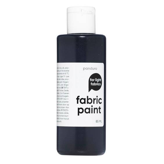 Fabric Paint 85 ml – svart textilfärg för ljust tyg - Svart