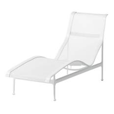 Knoll - 1966 Contour Chaise Lounge, Vit - Liggestole og solsenge - Richard Schultz - Metal