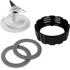MKVAXR Blenderblad med bladpackning Blenderbasbottenlock och 2 gummi O-ring tätningsringpackning, for Hamilton Beach, Blandarbladsmontering