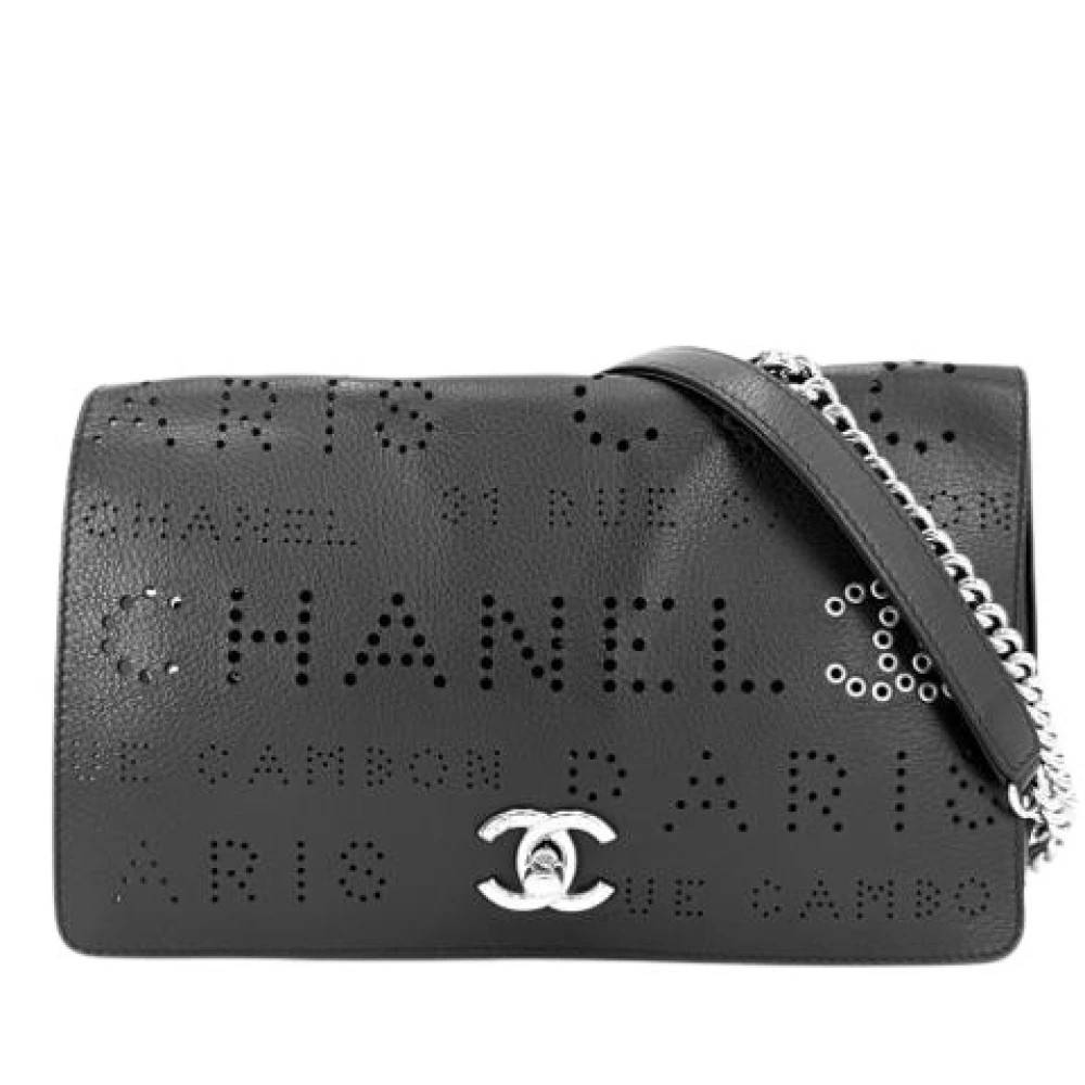 Chanel Vintage Pre-owned Vintage Skuldertaske - Vintage - Dame - Sort - ONE SIZE - Uld