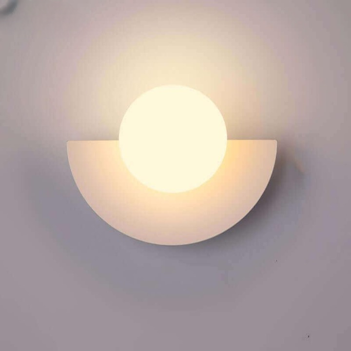 Noorderlicht Charme - Halvmåne Vägglampa i Metall - Rosa / 20X15cm / Varmvit (2700-3500K)