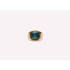 IX Studios - Cushion Signet Ring Green Marble - 62