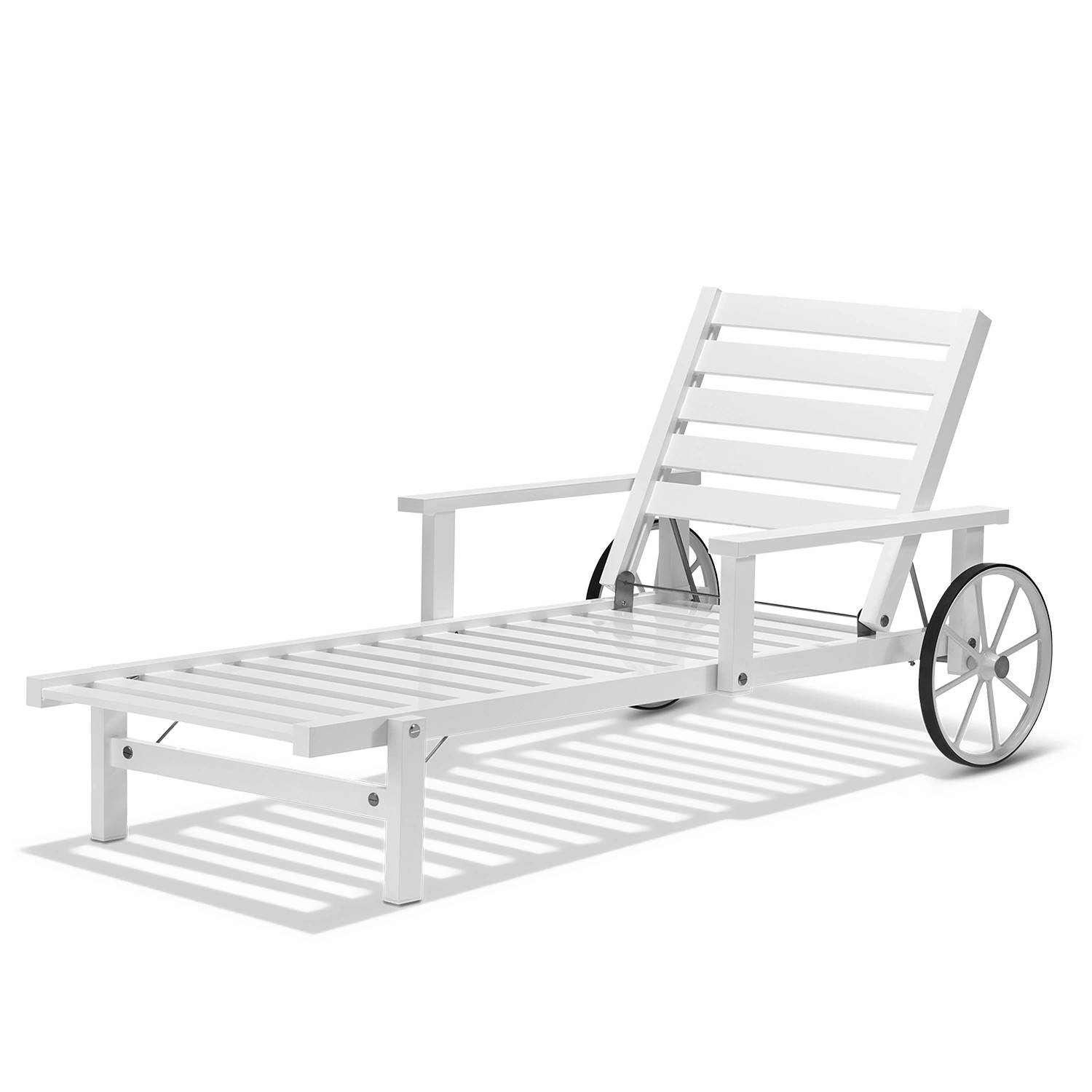 Liggvagn 31 vit aluminium - Vit