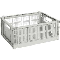 Hay Colour Crate, Medium - W:26,5cm x L:34,5cm H:14cm Korgar Från Magasin - Grey (W:26,5cm x L:34,5cm x H:14cm)