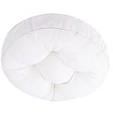 Uppsättning 1/2/4 runda trädgårdsstolsdynor 40/45/50 cm 16/18/20 tum Stolsdynor för matstolar, för köksstolar inomhus och skrivbordssitsar med cirkelformade sittkuddar för golvstolar(W13,Round 1pc (40