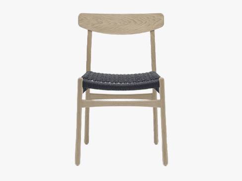 CH23 eg sæbe m. sort flet - Carl Hansen & Søn