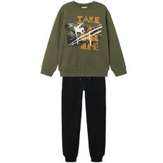 Name It Sweatset - Sweatshirt/Sweatpants - NkmObelix - Beetle/So - Name It - 10 år (140) - Sweatset