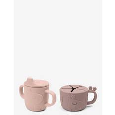 Peekaboo spout/snack cup set Deer friends Powder